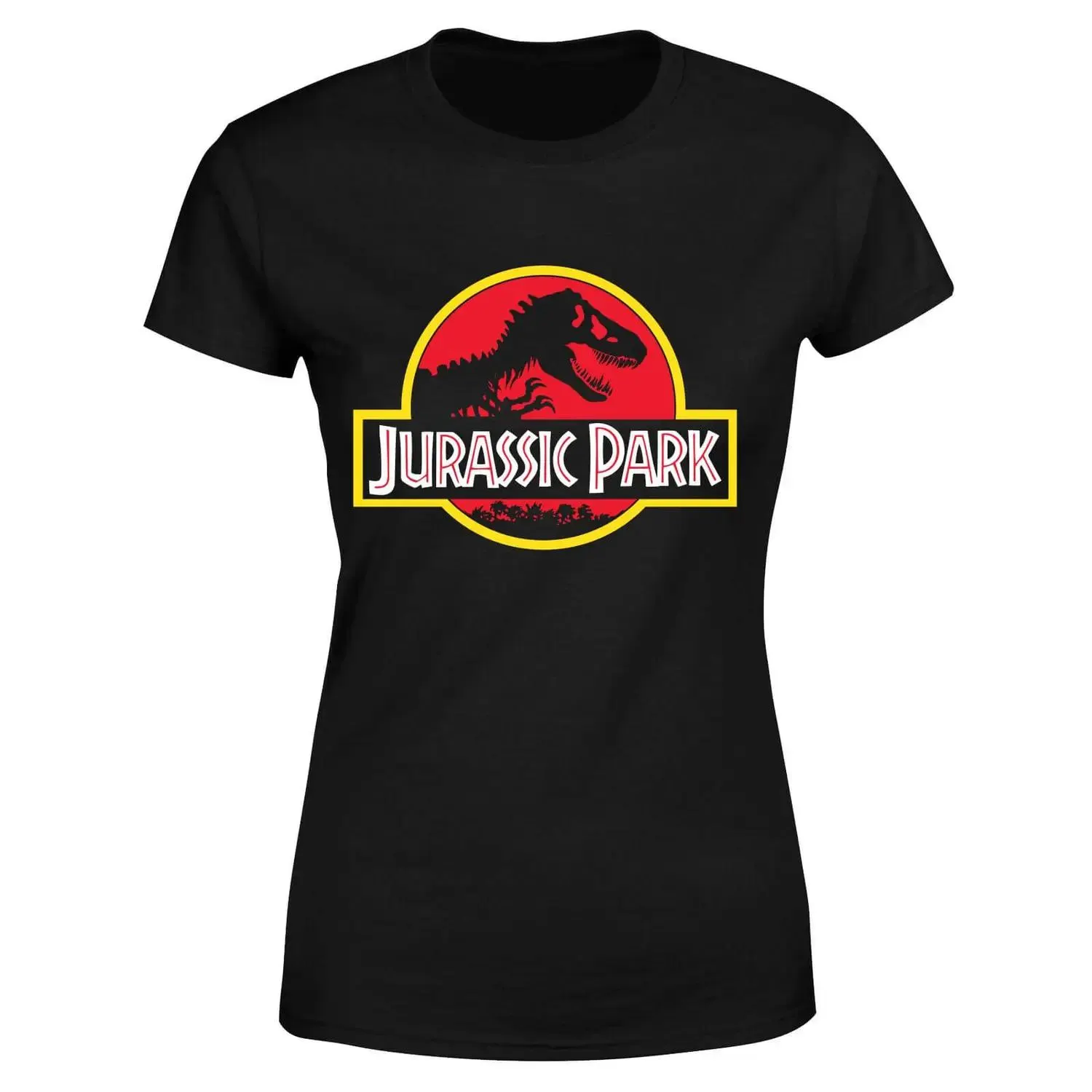 Camiseta Classic Jurassic Park Logo para mujer - Negro