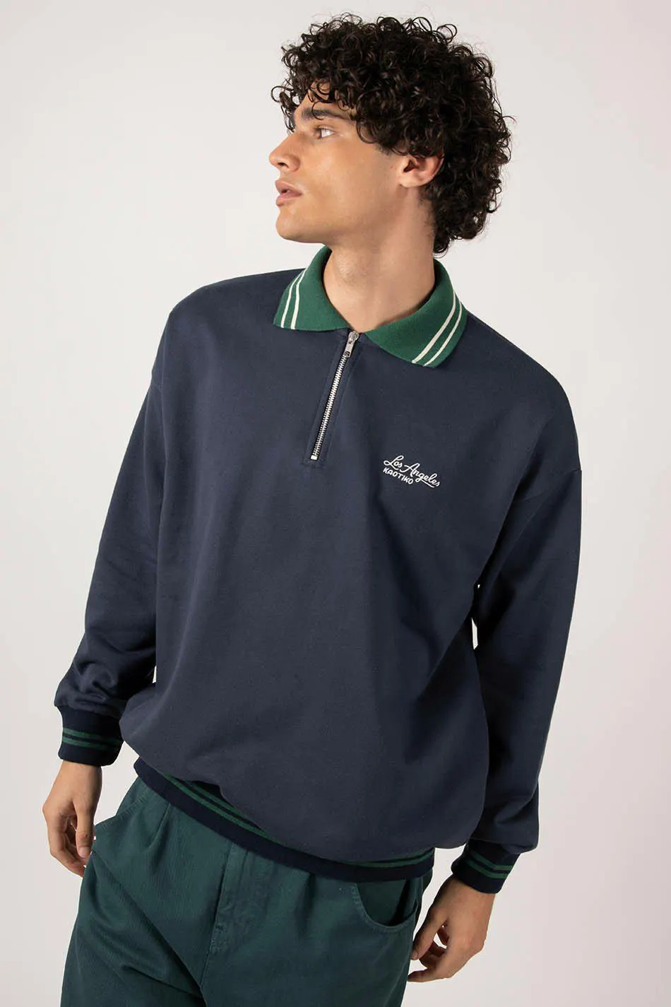 Sudadera Los Angeles Navy/ Green