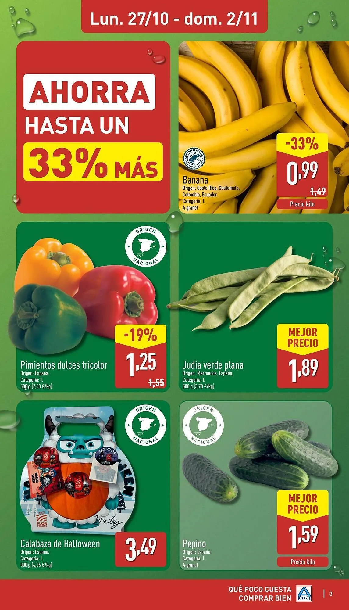 Catálogo de Folleto ALDI 27 de octubre al 2 de noviembre 2025 - Página 3