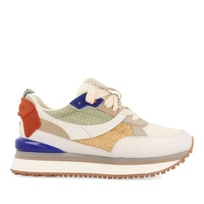 Camapua women's white textured sneakers