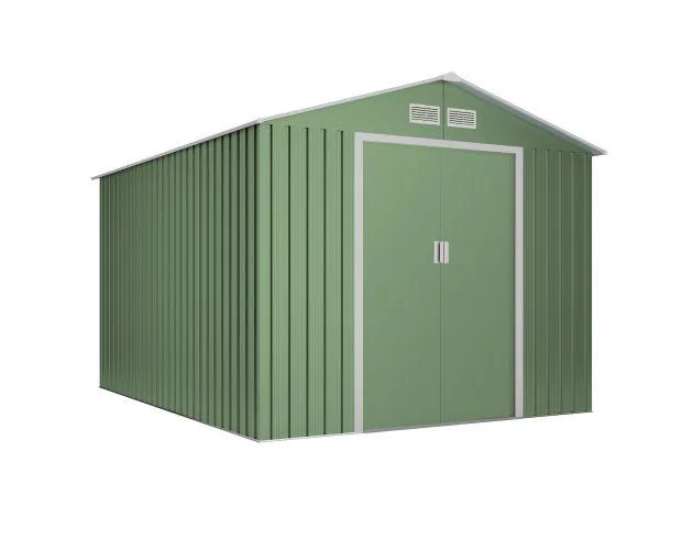 Caseta metálica jardín 8.08m² Wasabi - anticondensación, anticorrosión