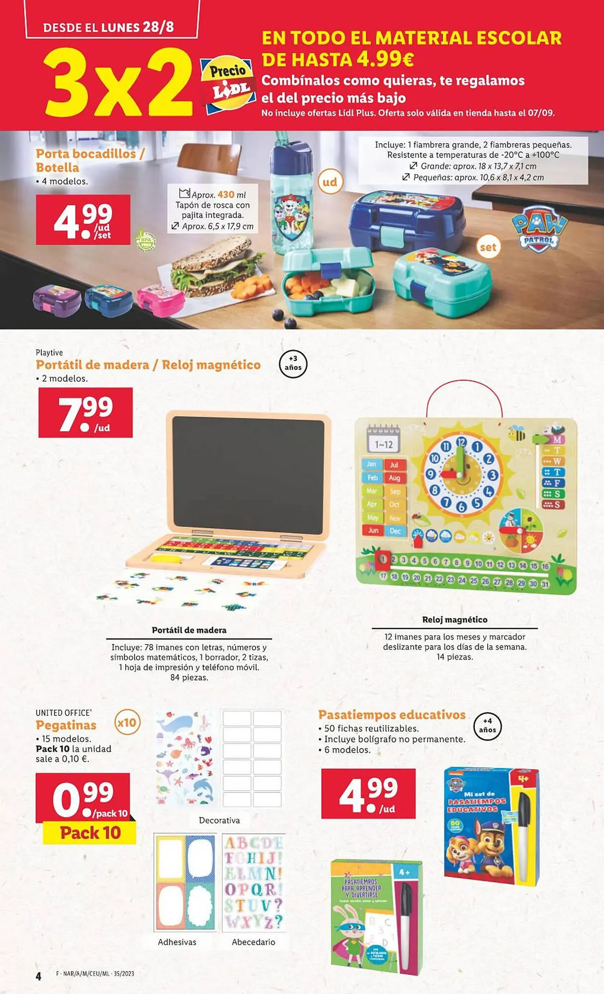 Catálogo de Folleto Lidl 28 de agosto al 4 de septiembre 2023 - Página 4