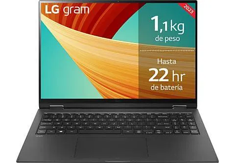 Portátil - LG 16ZB90R-G.AA75B, 16" WQXGA, Intel® Evo™ Core™ i7-1360P, 16GB RAM, 512 GB SSD, Windows 11 Home, Negro