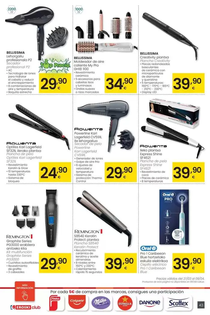 Catálogo de Prezio merkeagoa HIPERMERKATUAK EROSKI 27 de marzo al 8 de abril 2025 - Página 43