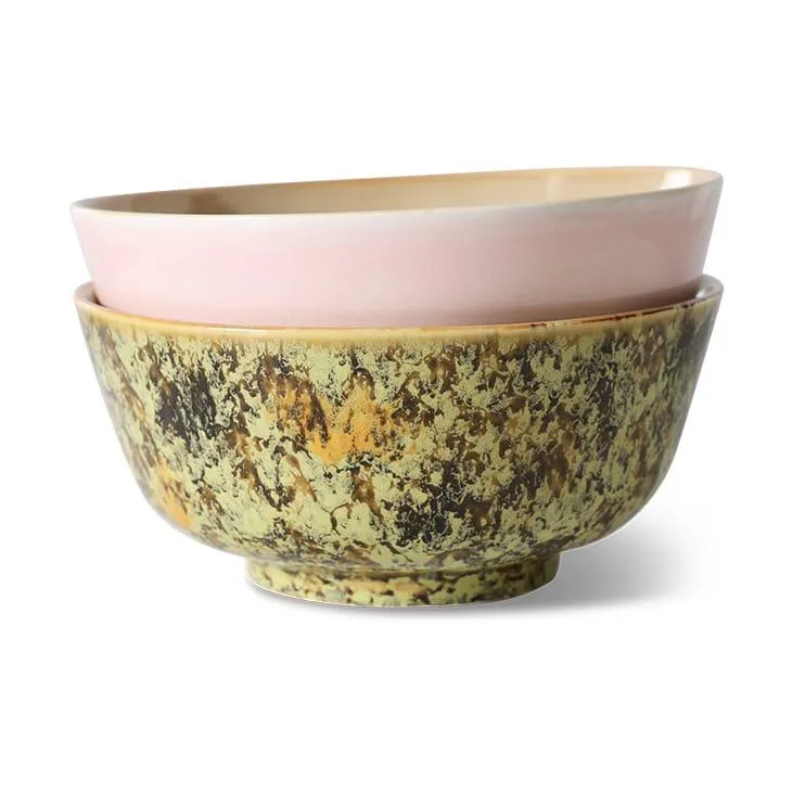 Cuenco de ramen 70's Ø19 cm 2 piezas