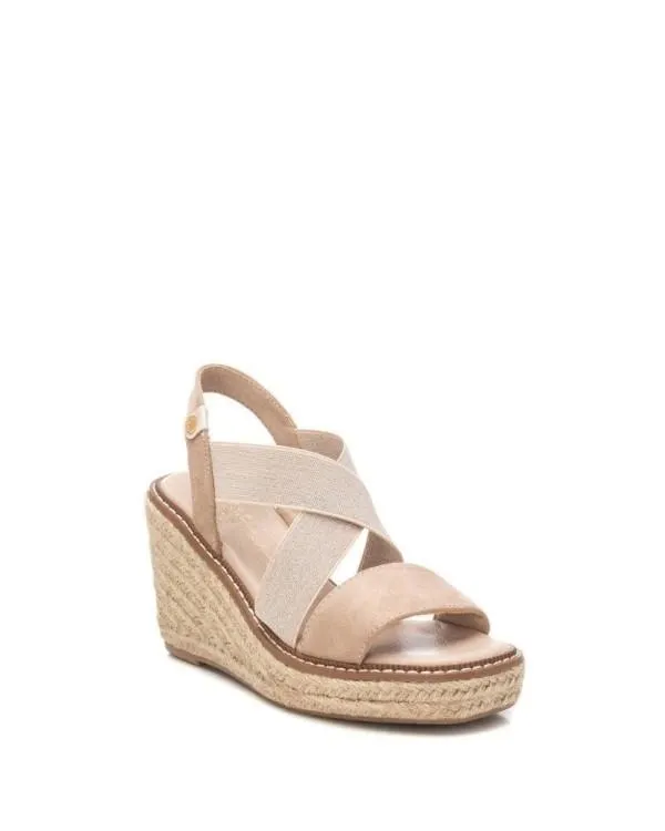 Sandalias Abiertas Mujer Beige 142326
