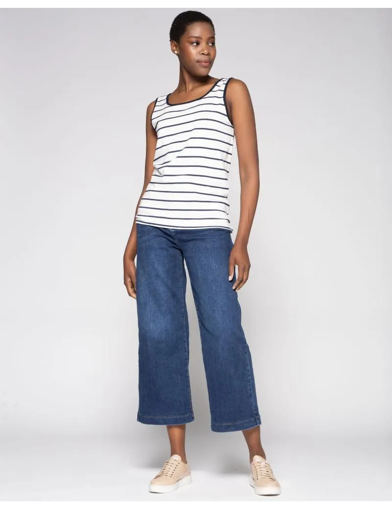 Camiseta tirante ancho rayas