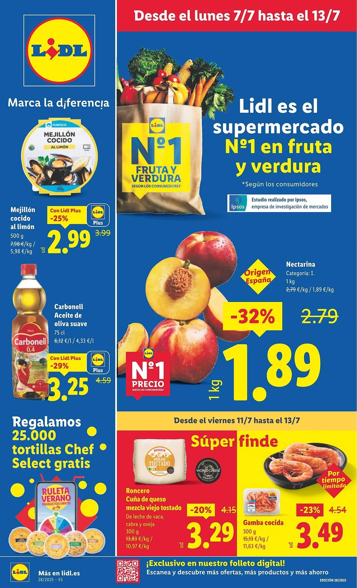 Catálogo de Folleto Lidl 7 de julio al 13 de julio 2025 - Página 1