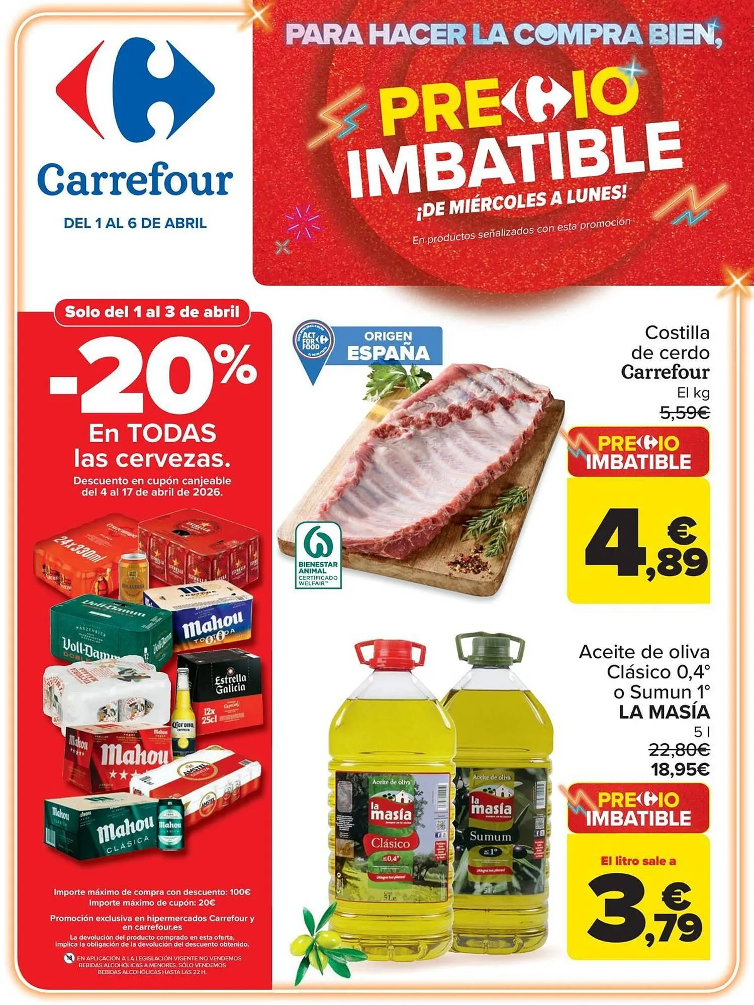 Catálogo de Folleto Carrefour 1 de abril al 6 de abril 2026 - Página 1