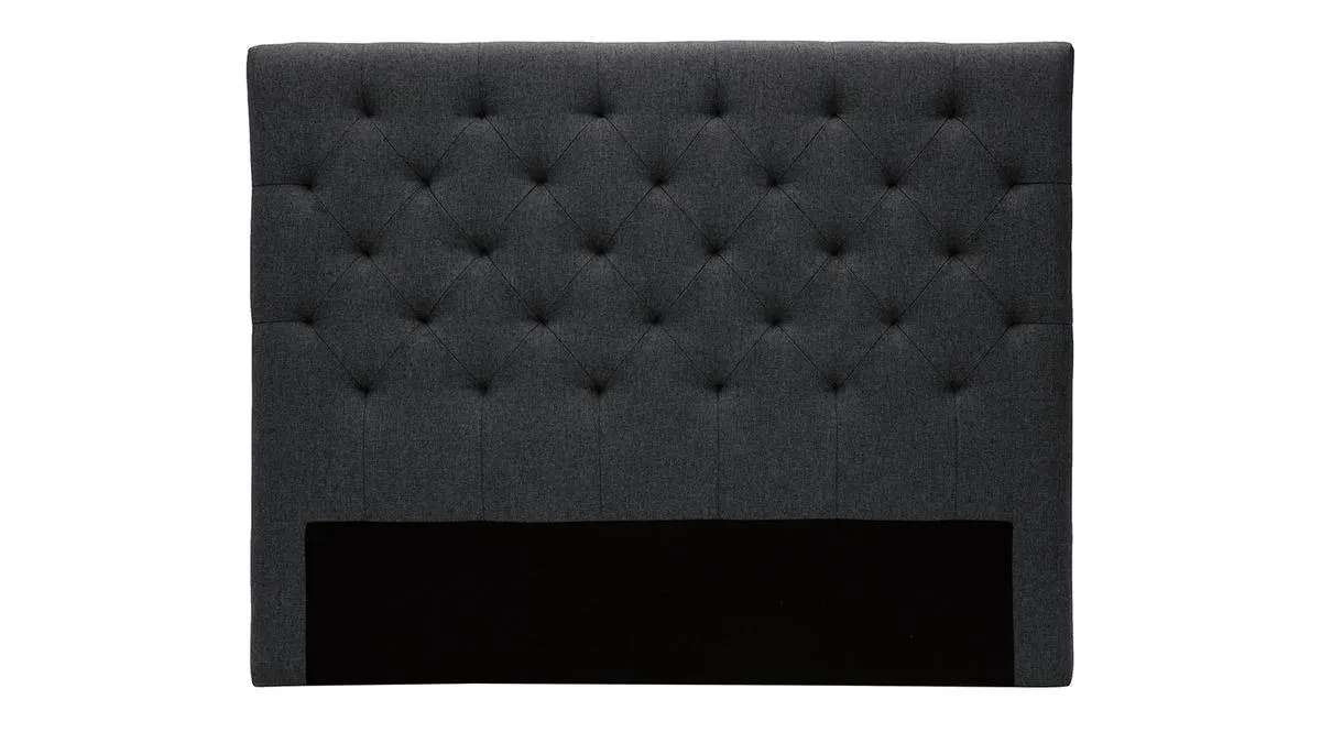 Cabecero tejido gris oscuro 140cm ENGUERRAND