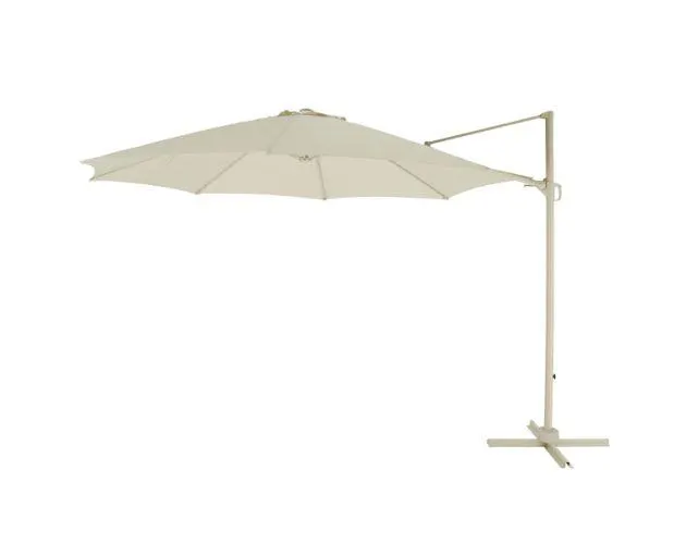 Parasol excéntrico Mallorca ø 3,5x2,5 m beige Goodhome