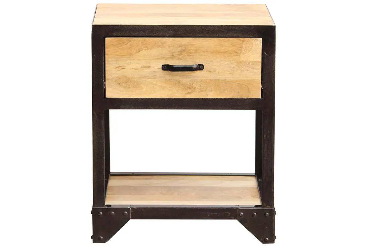 Mesa de noche diseño industrial INDUSTRIA