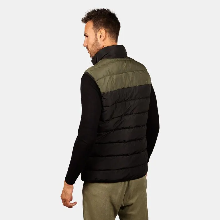 Chaleco acolchado de hombre bicolor