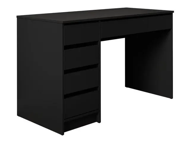 Mesa de oficina Comfivo 312, Con cajones, Número de cajones: 5.00, 76x120x55cm, Negro
