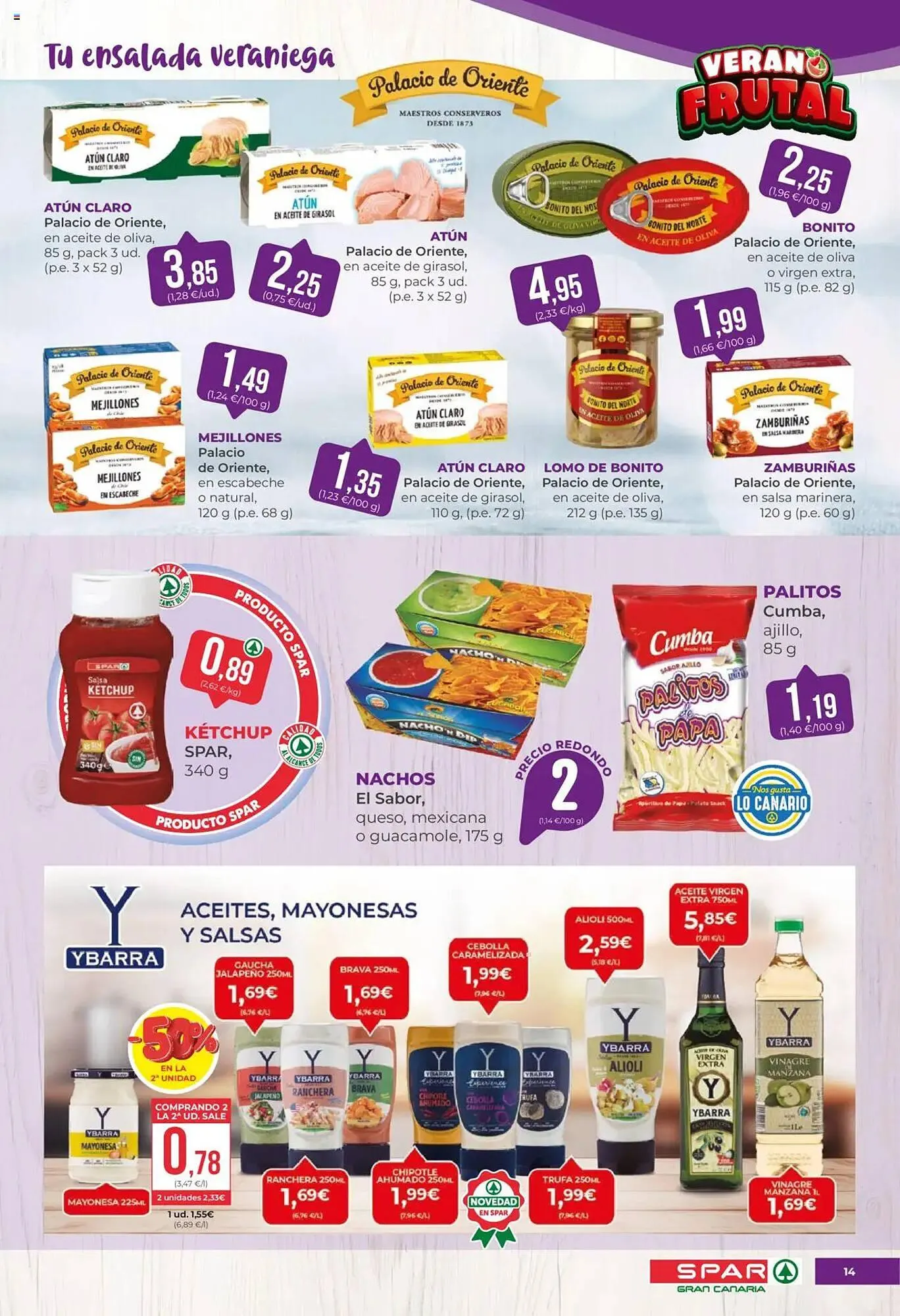 Catálogo de Folleto SPAR Gran Canaria 11 de julio al 24 de julio 2025 - Página 14