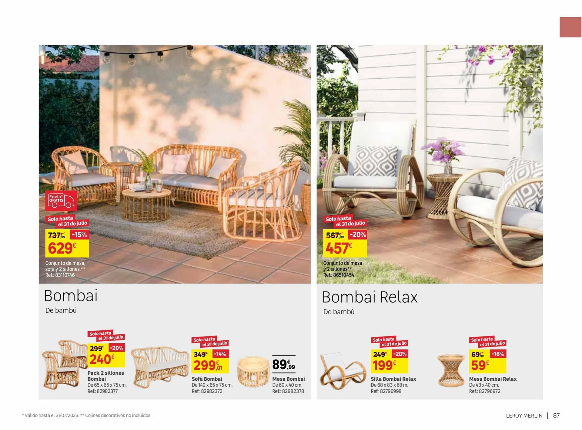 Catálogo de Folleto Leroy Merlin 9 de junio al 31 de julio 2023 - Página 87