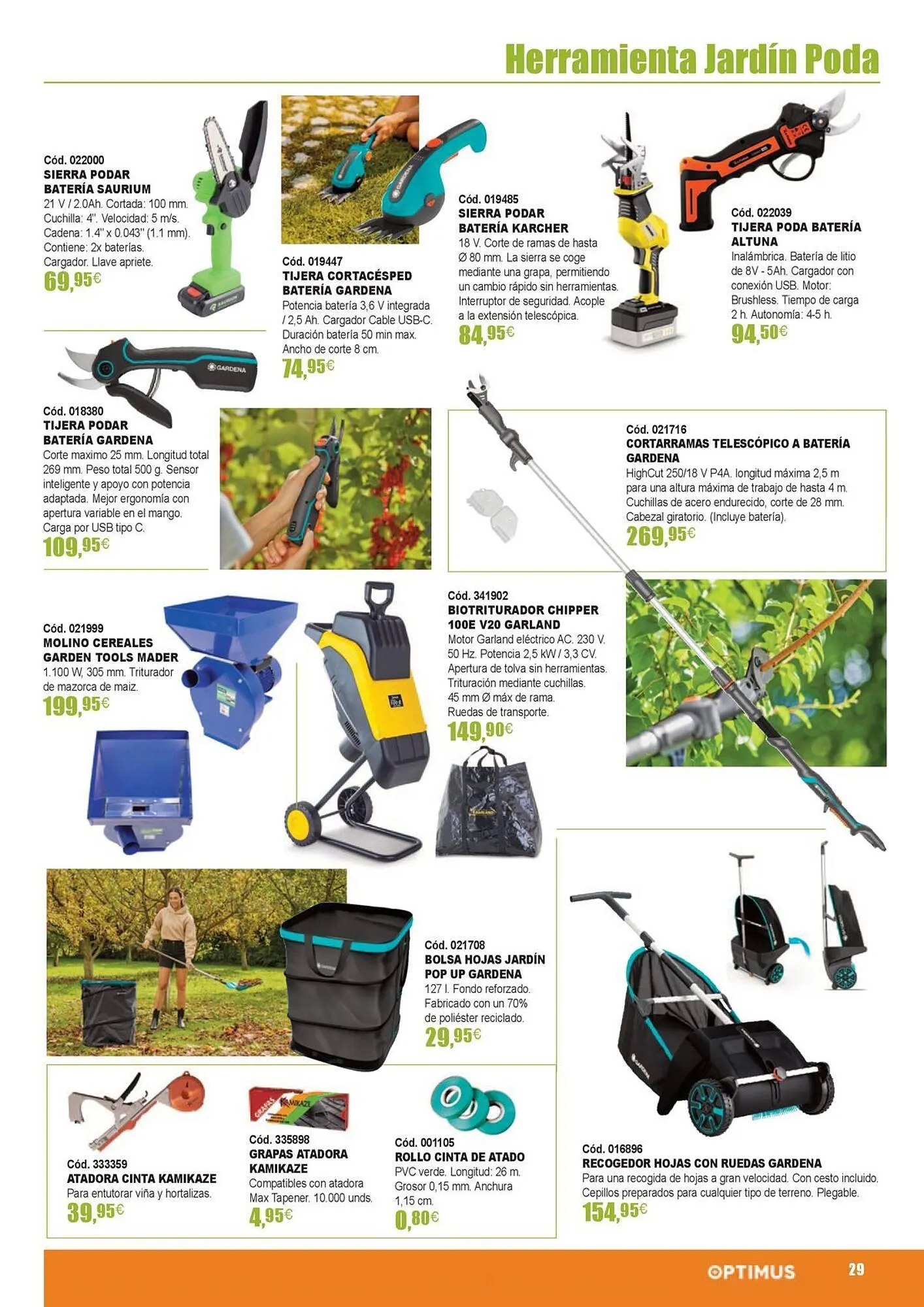 Catálogo de Folleto Optimus 21 de marzo al 31 de agosto 2024 - Página 29