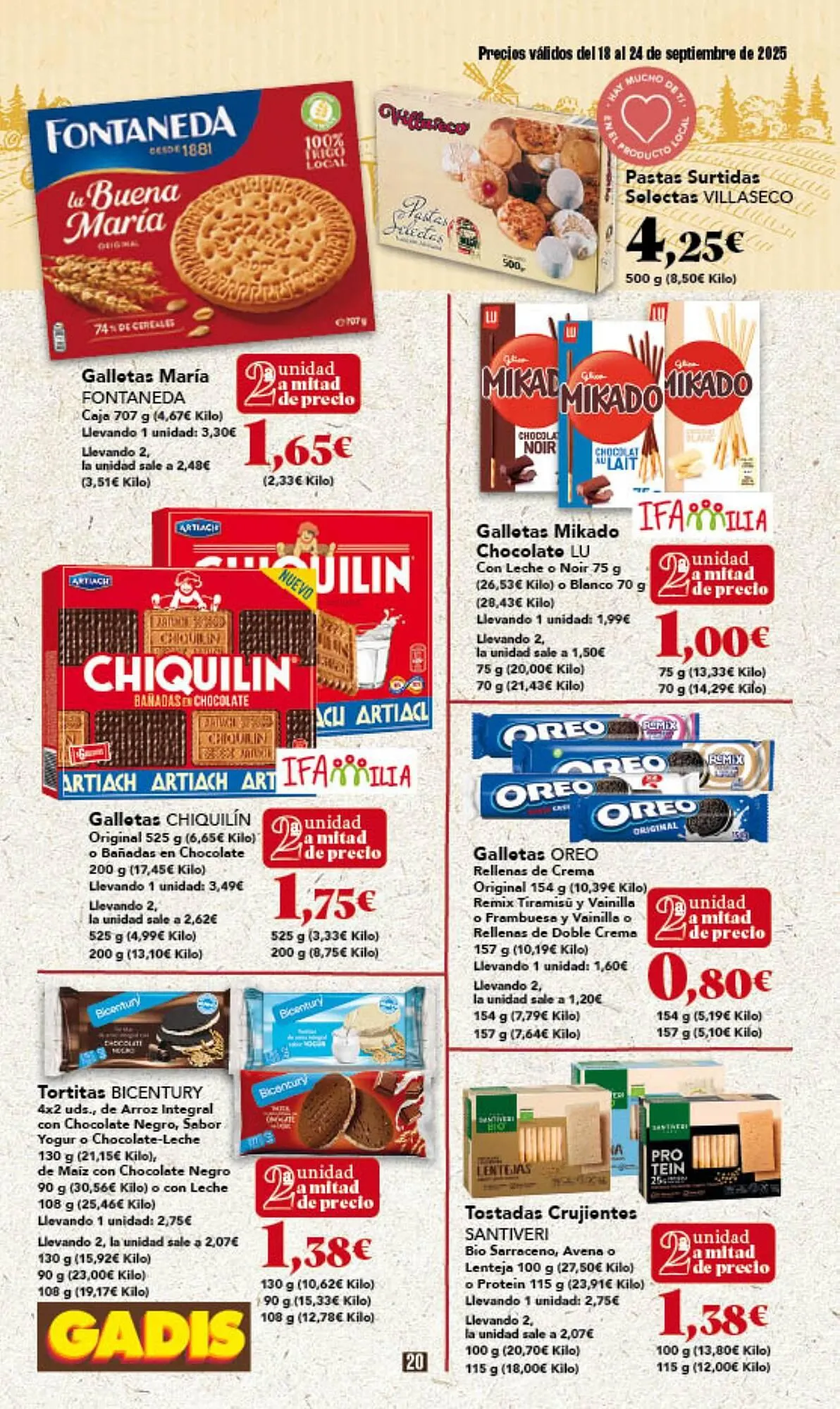 Catálogo de Folleto Gadis 18 de septiembre al 24 de septiembre 2025 - Página 20