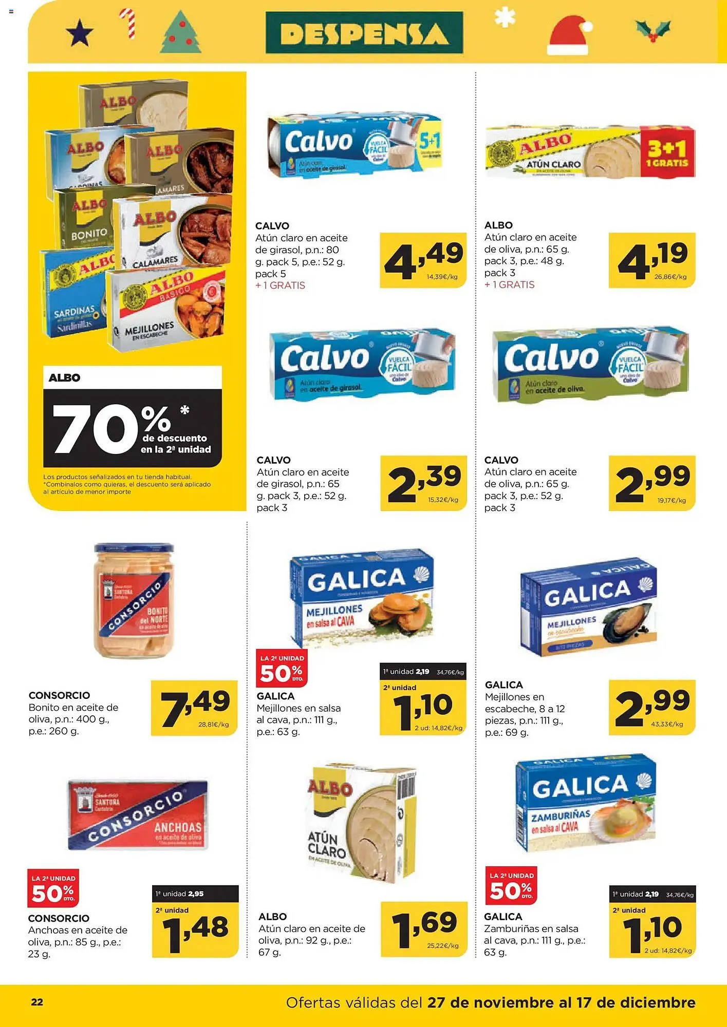 Catálogo de Folleto Alimerka 27 de noviembre al 10 de diciembre 2025 - Página 22