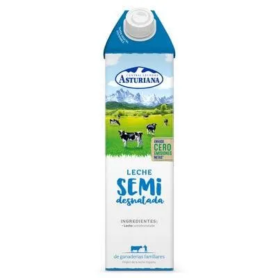 Leche Asturiana 1l semidesnatada