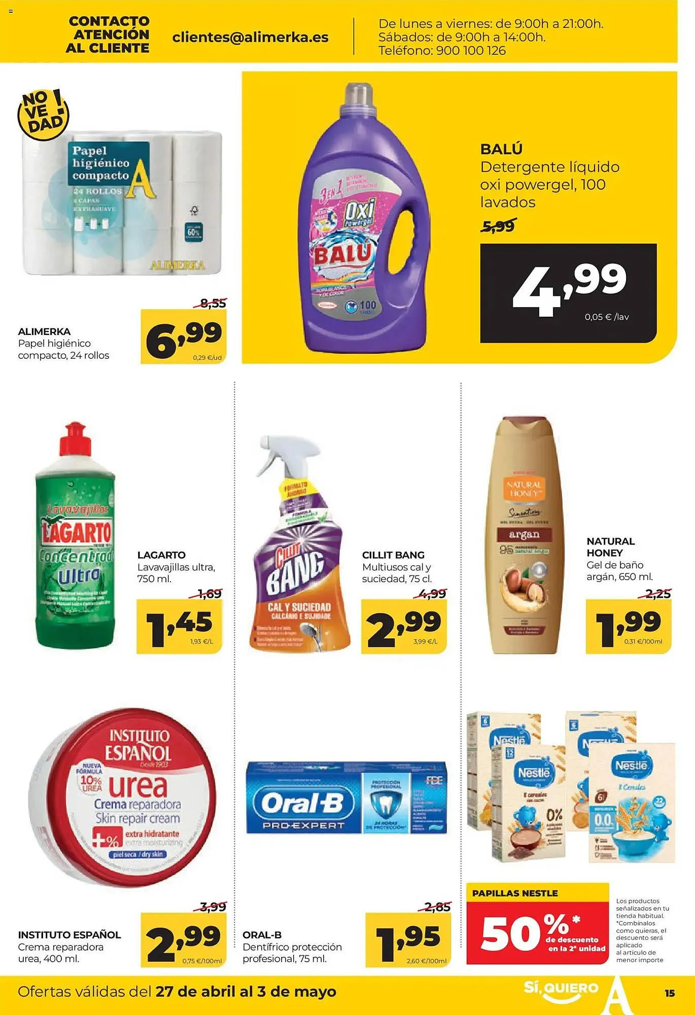 Catálogo de Folleto Alimerka 27 de abril al 3 de mayo 2026 - Página 15