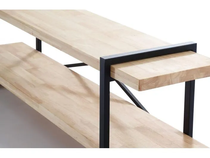 Mueble Tv color roble nordish - negro