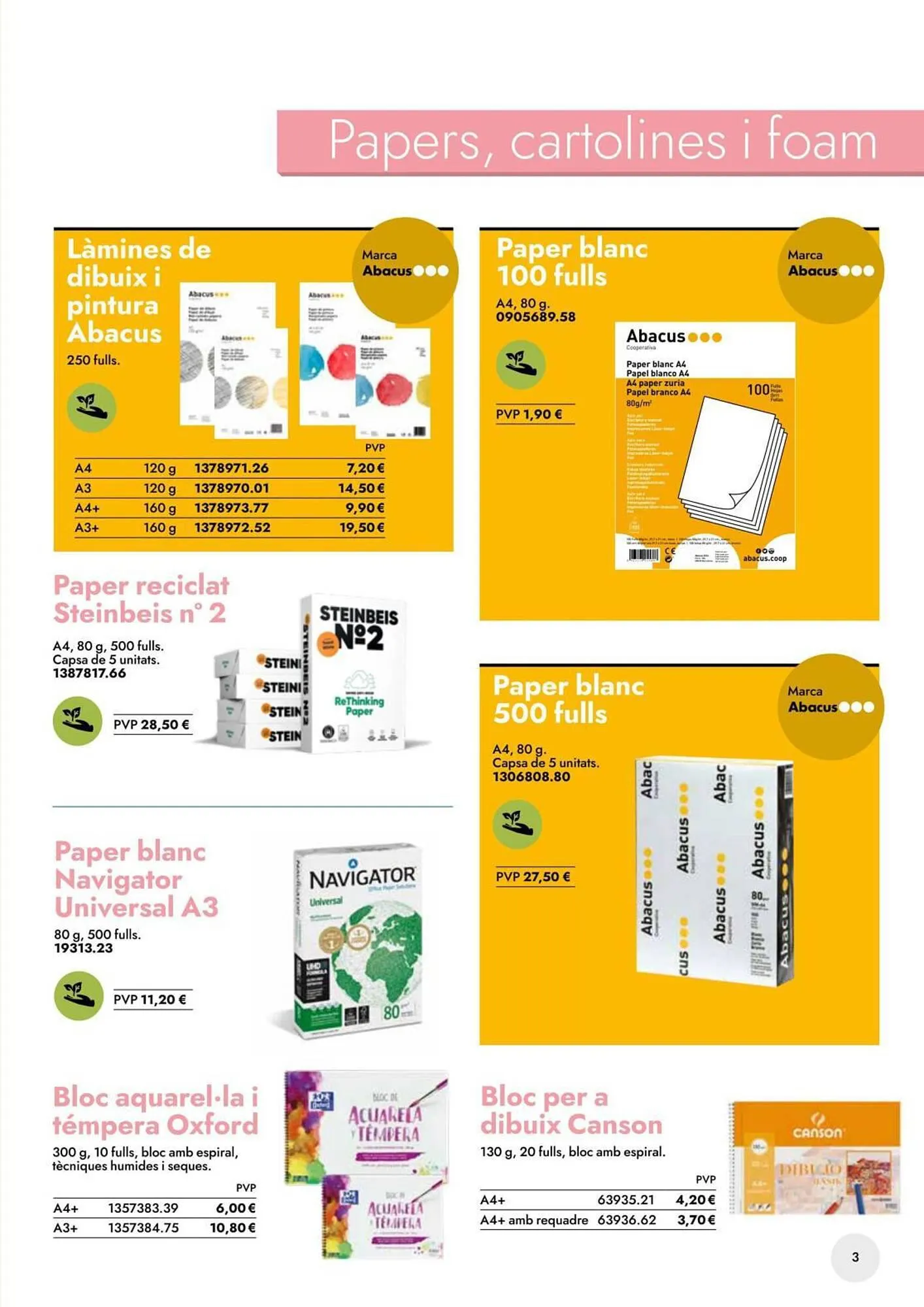Catálogo de Folleto Abacus 19 de mayo al 30 de septiembre 2023 - Página 3