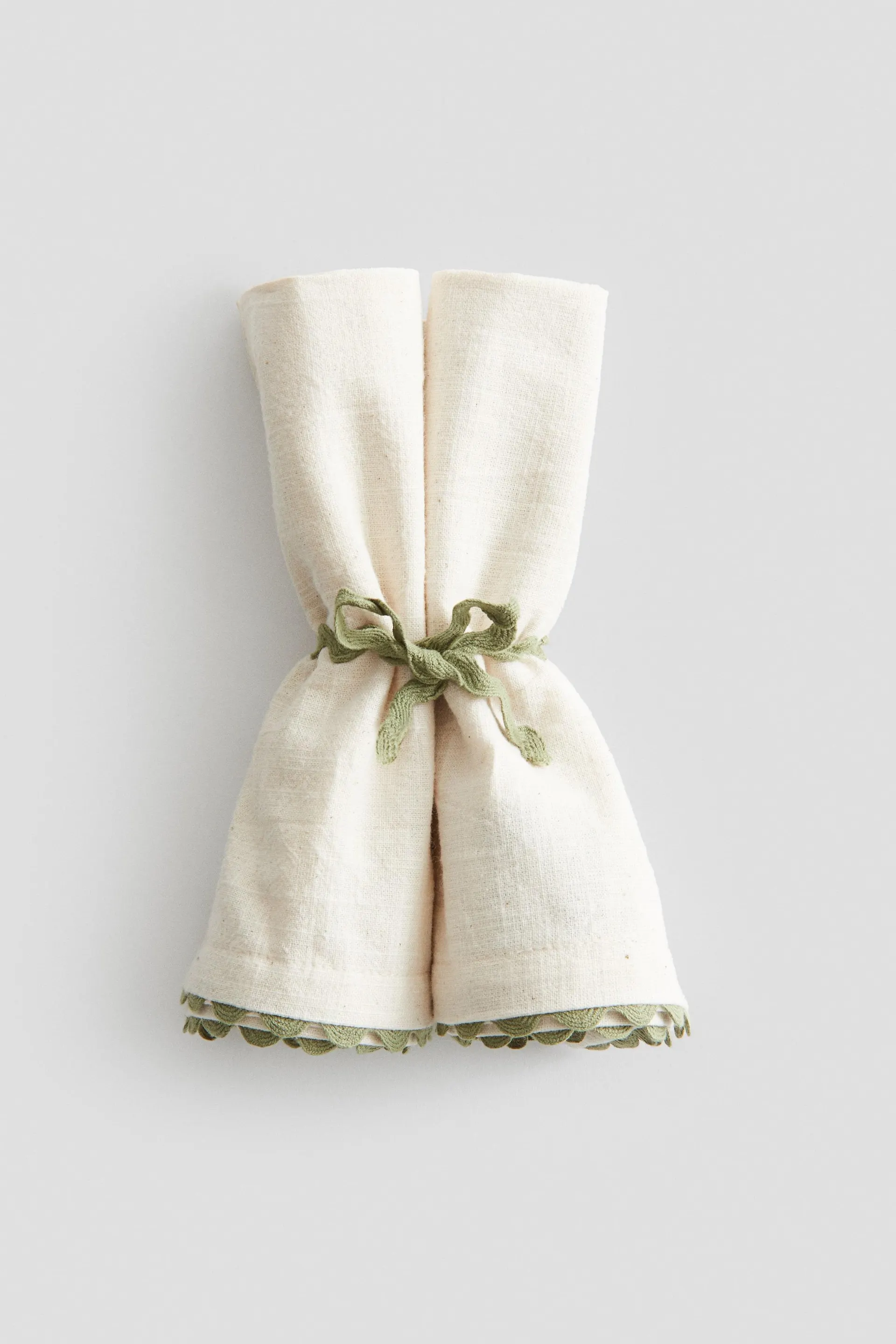 Pack de 2 servilletas festoneadas