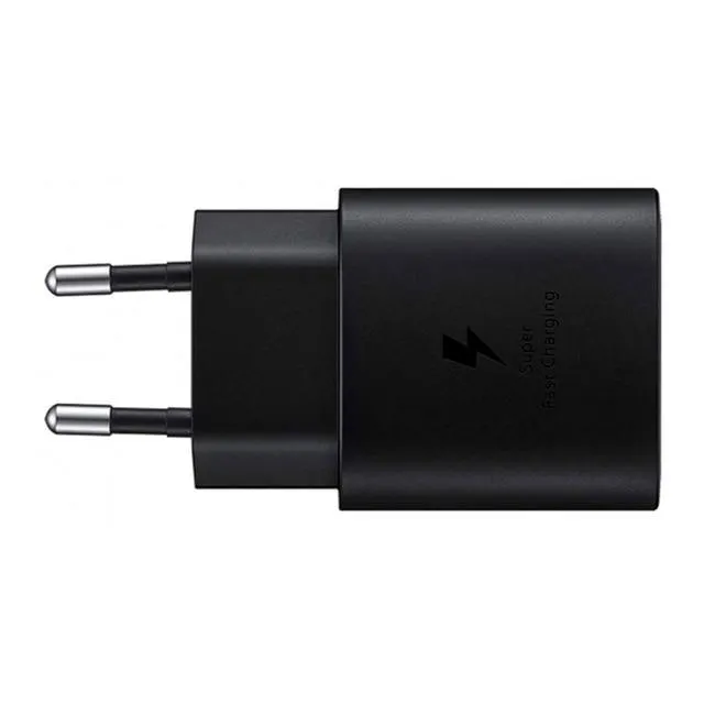 Cargador de red Samsung 25W USB-C negro