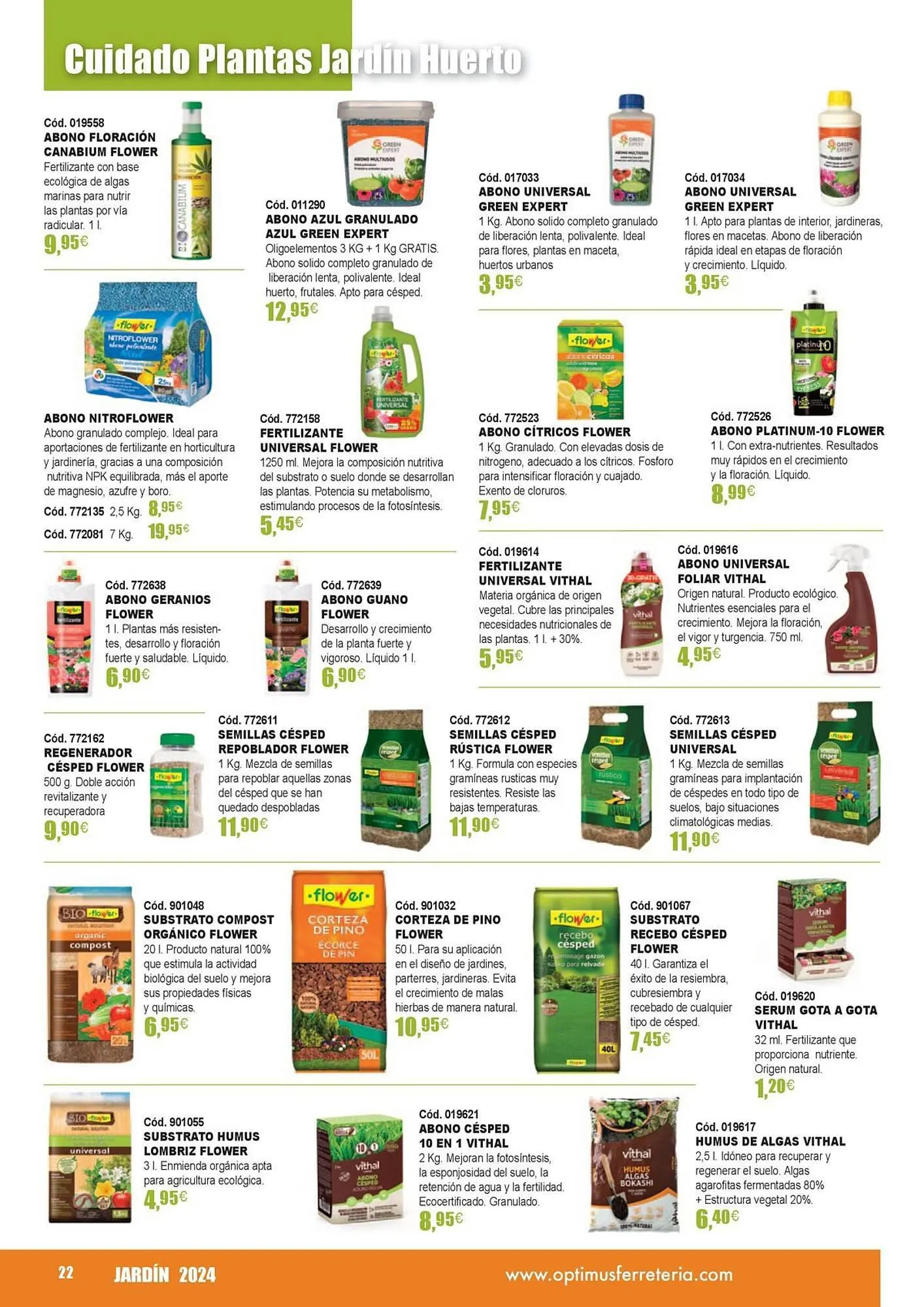 Catálogo de Folleto Optimus 21 de marzo al 31 de agosto 2024 - Página 22