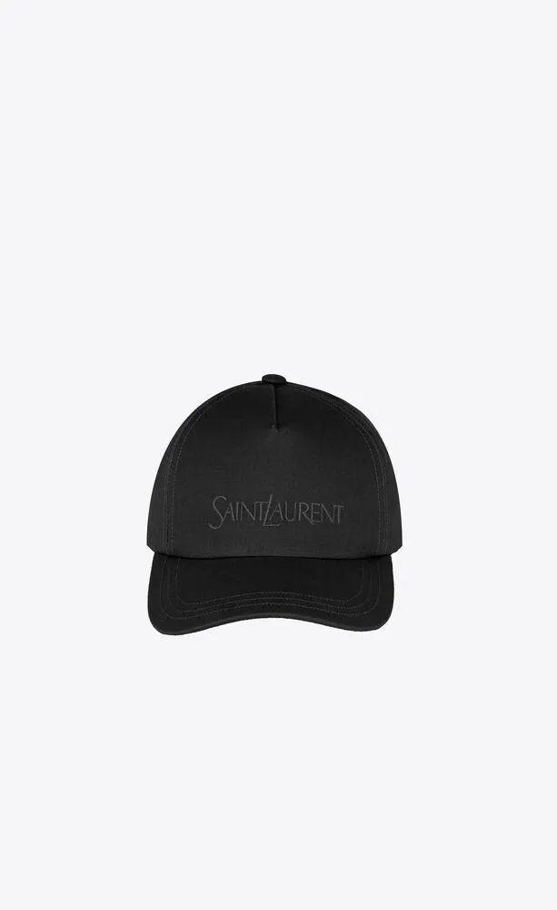 gorra saint laurent de gabardina