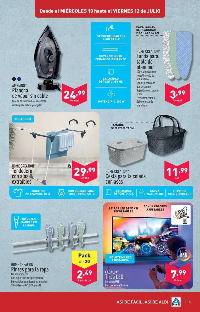 Catálogo de ¡Así de fácil, así de Aldi! 10 de julio al 16 de julio 2024 - Página 15