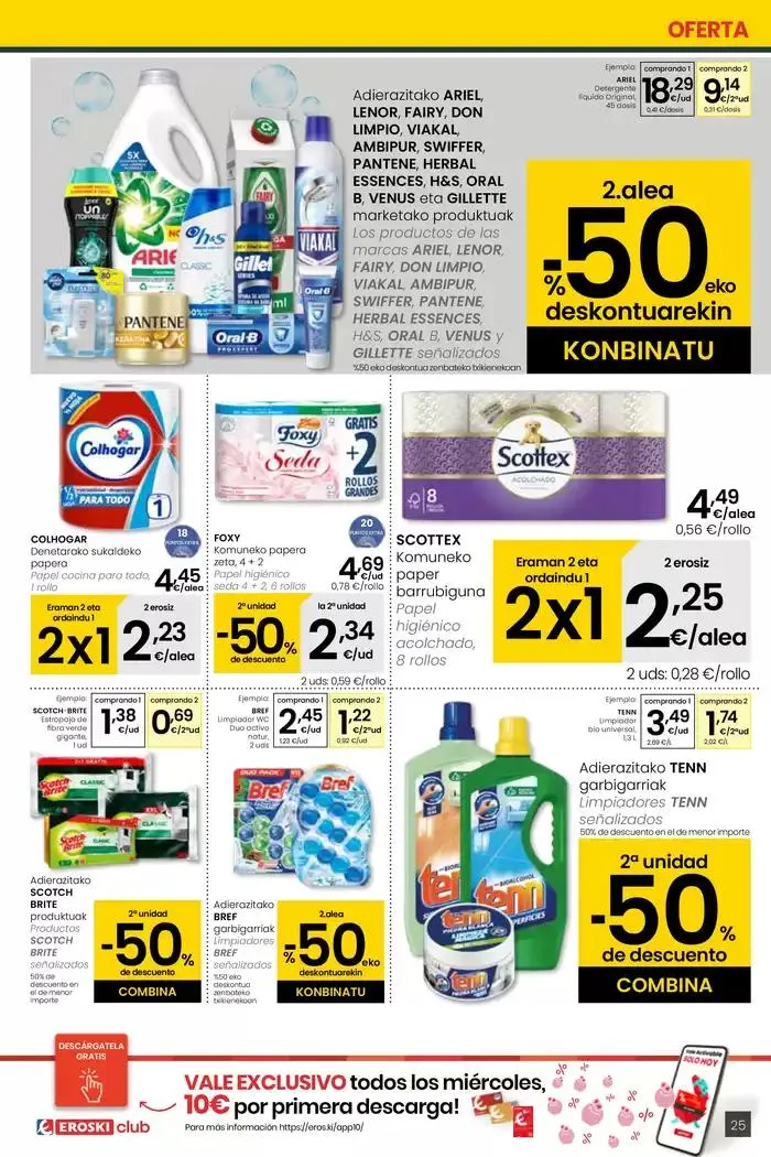 Catálogo de 2000 produktu baino gehiago, BETI PREZIO ONEAN EROSKI CENTER 16 de enero al 28 de enero 2025 - Página 25