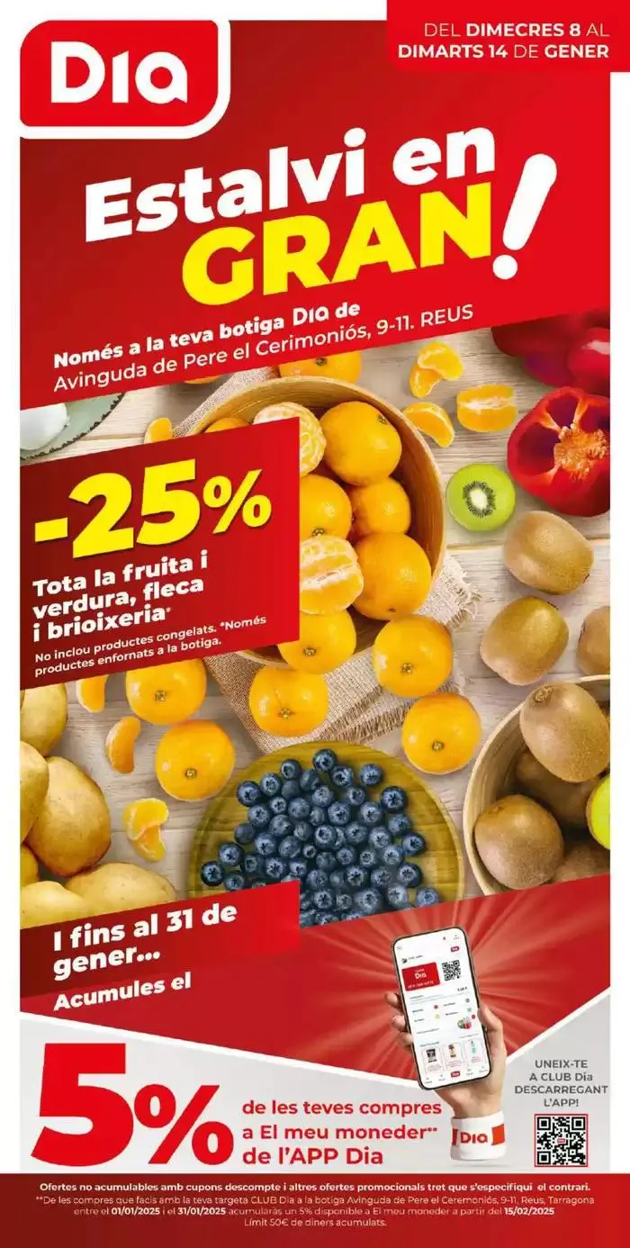 Catálogo de Estalvi en Gran del 8 al 14 de gener 8 de enero al 14 de enero 2025 - Página 1