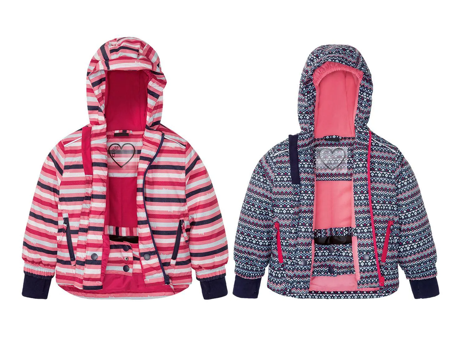 Chaqueta de nieve infantil con estampado