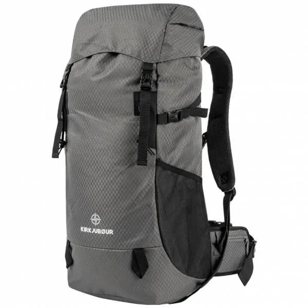 KIRKJUBØUR® "Vindelfjäll" Trekking outdoor Mochila 35 L gris