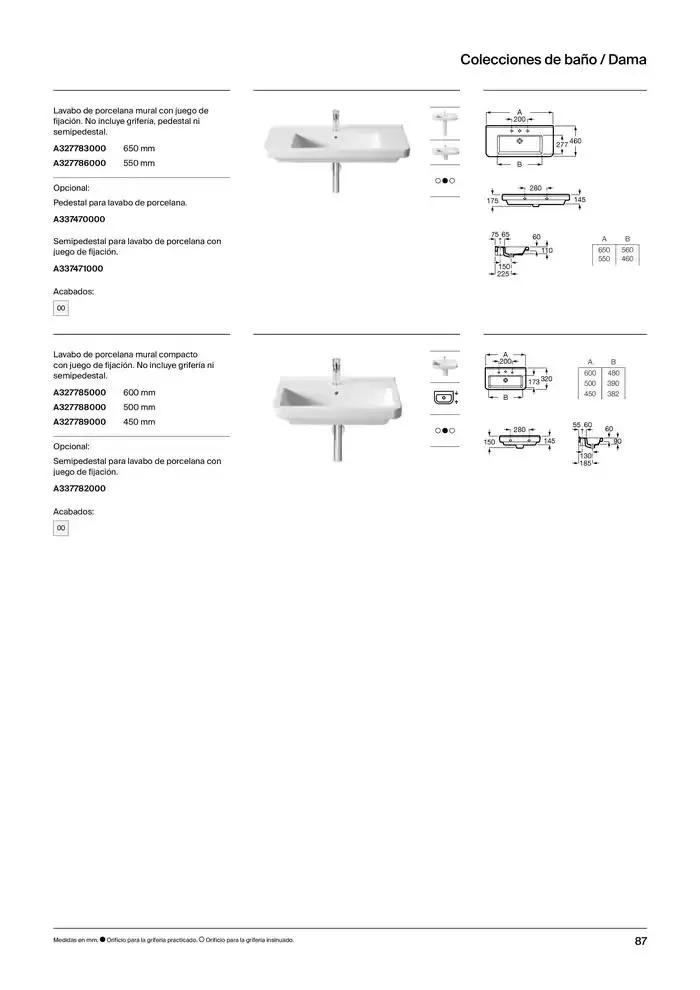 Catálogo de Colecciones de Baño, Muebles y Accesorios 9 de enero al 31 de diciembre 2025 - Página 89