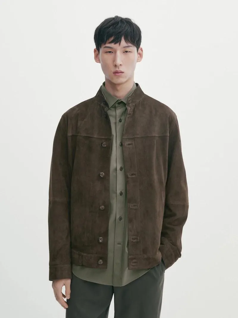 Cazadora ante botones