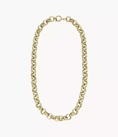 Collar de cadena Archival Bold Links de acero inoxidable dorado