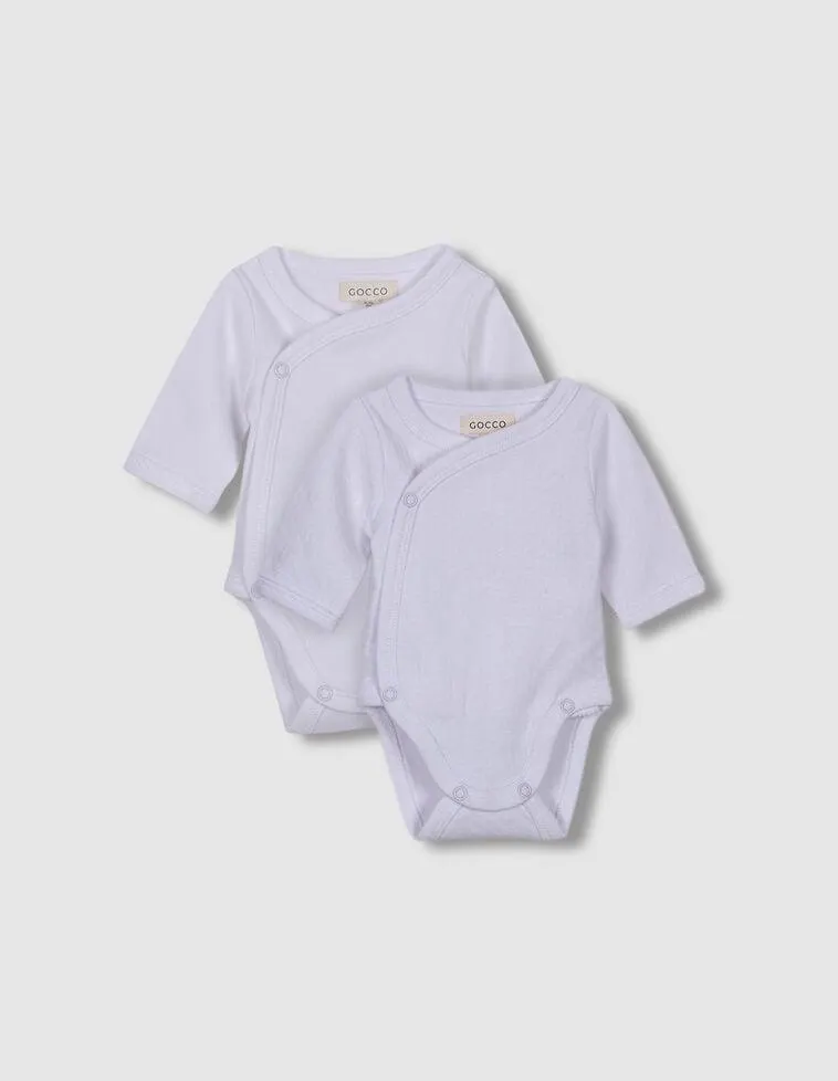 Pack dos bodies interlock blanco