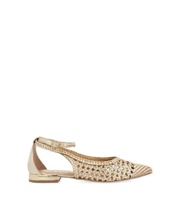 Zapatos Bailarinas Mujer Oro 62109 DELL