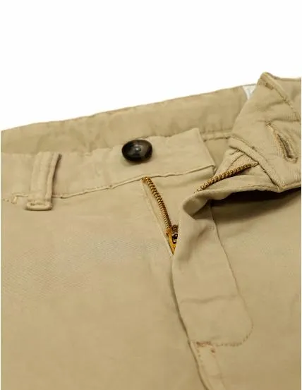 Pantalón satén lavado Beige