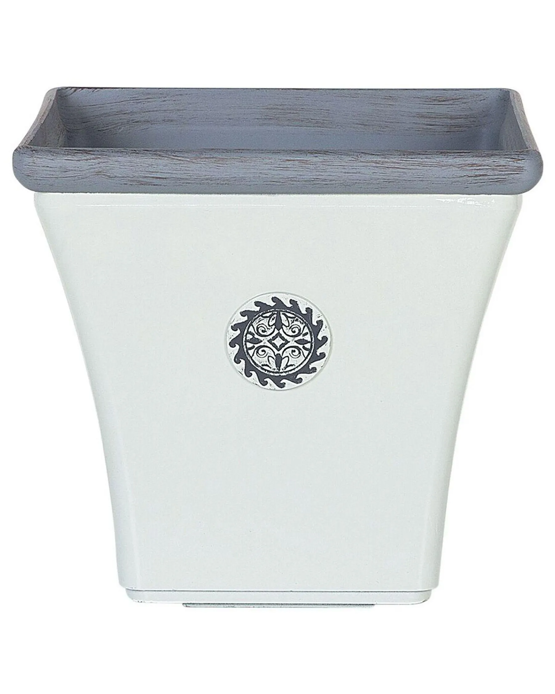 Maceta ELATEIA Piedra 32 cm Blanco