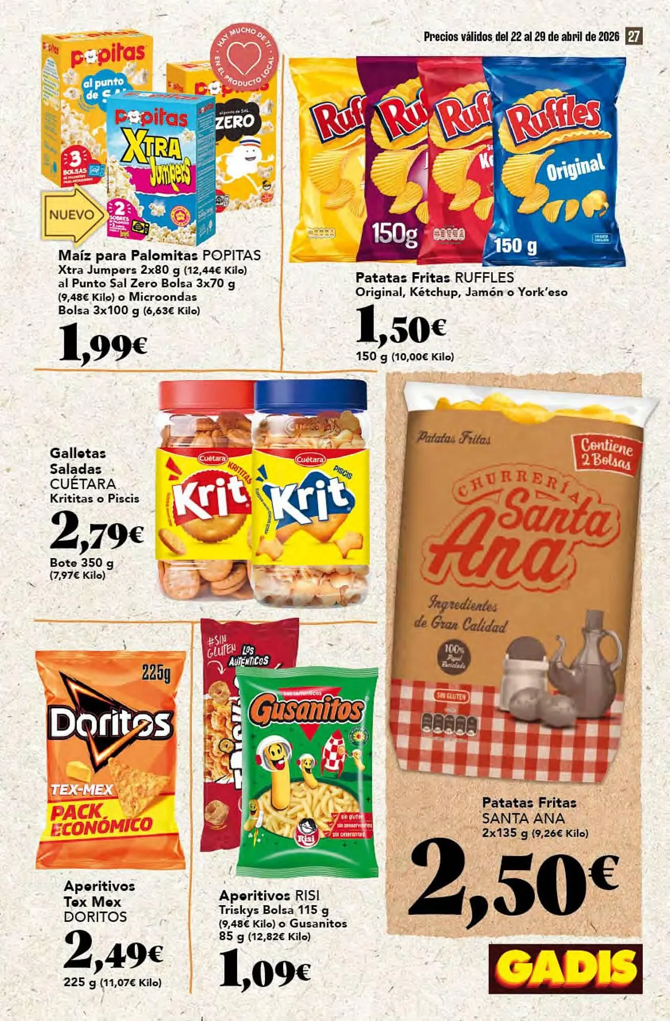 Catálogo de Folleto Gadis 22 de abril al 29 de abril 2026 - Página 27