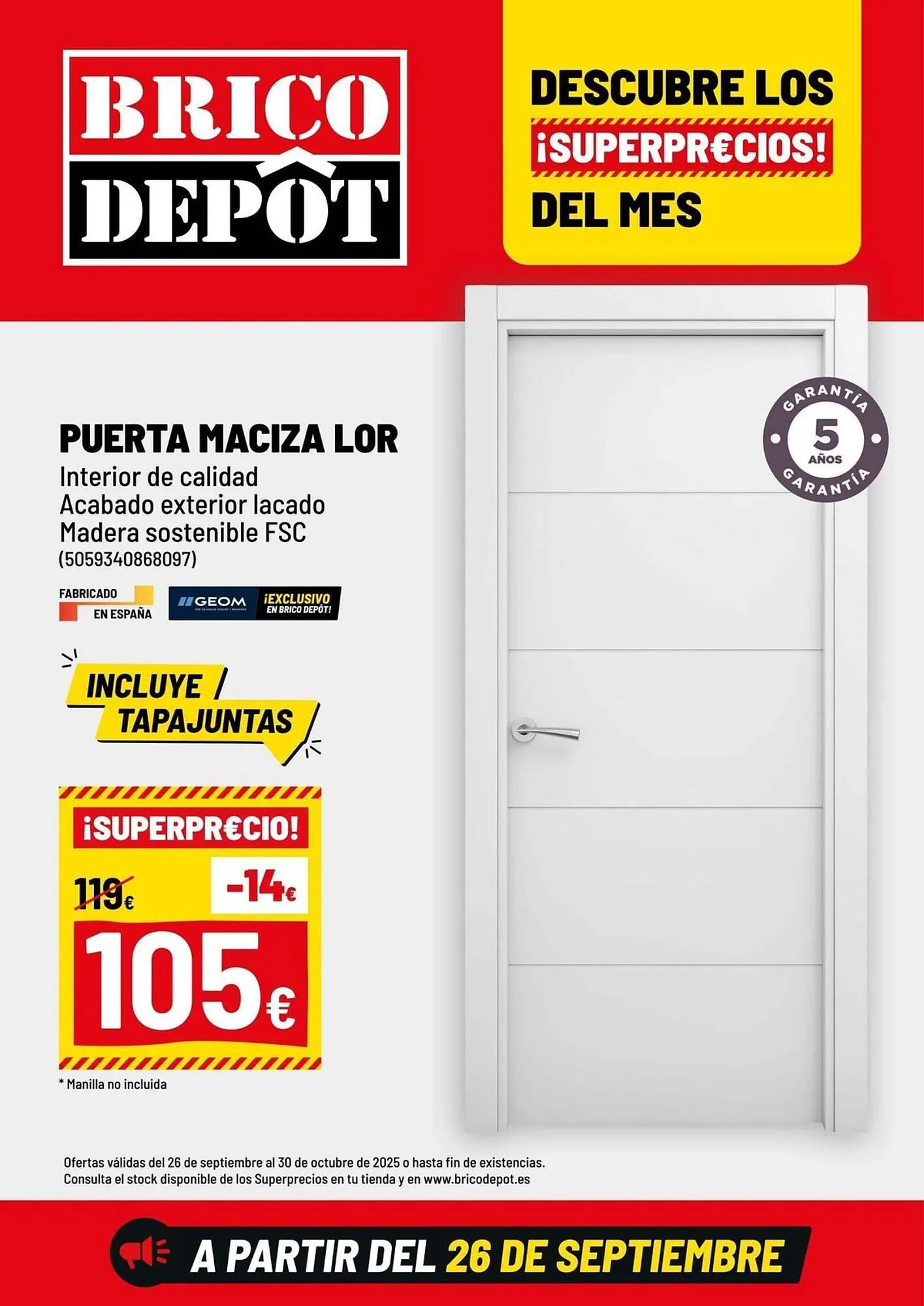 Catálogo de Catálogo Brico Depôt 29 de septiembre al 30 de octubre 2025 - Página 1