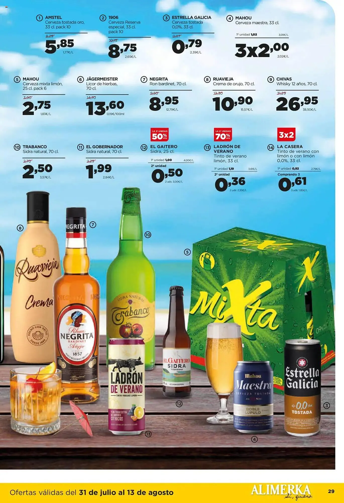 Catálogo de Folleto Alimerka 31 de julio al 13 de agosto 2025 - Página 29