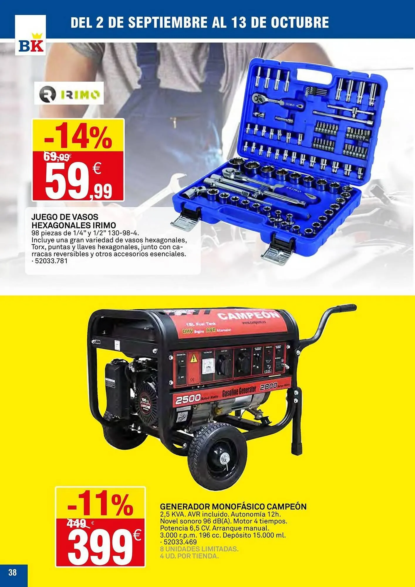 Catálogo de Catálogo Bricoking 3 de septiembre al 15 de octubre 2025 - Página 38