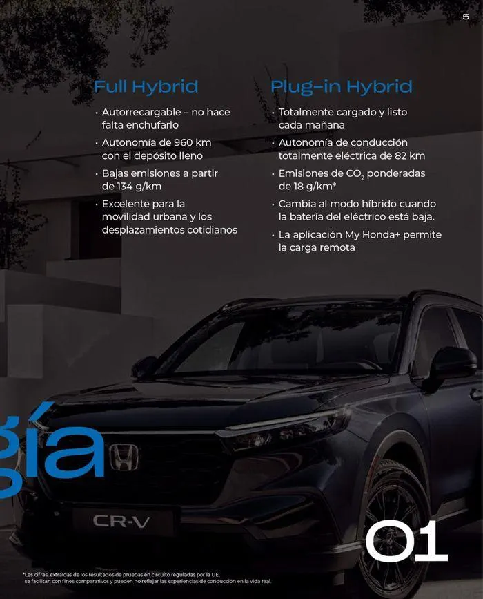 Catálogo de Honda CR-V e:HEV & e:PHEV 9 de agosto al 30 de junio 2025 - Página 5
