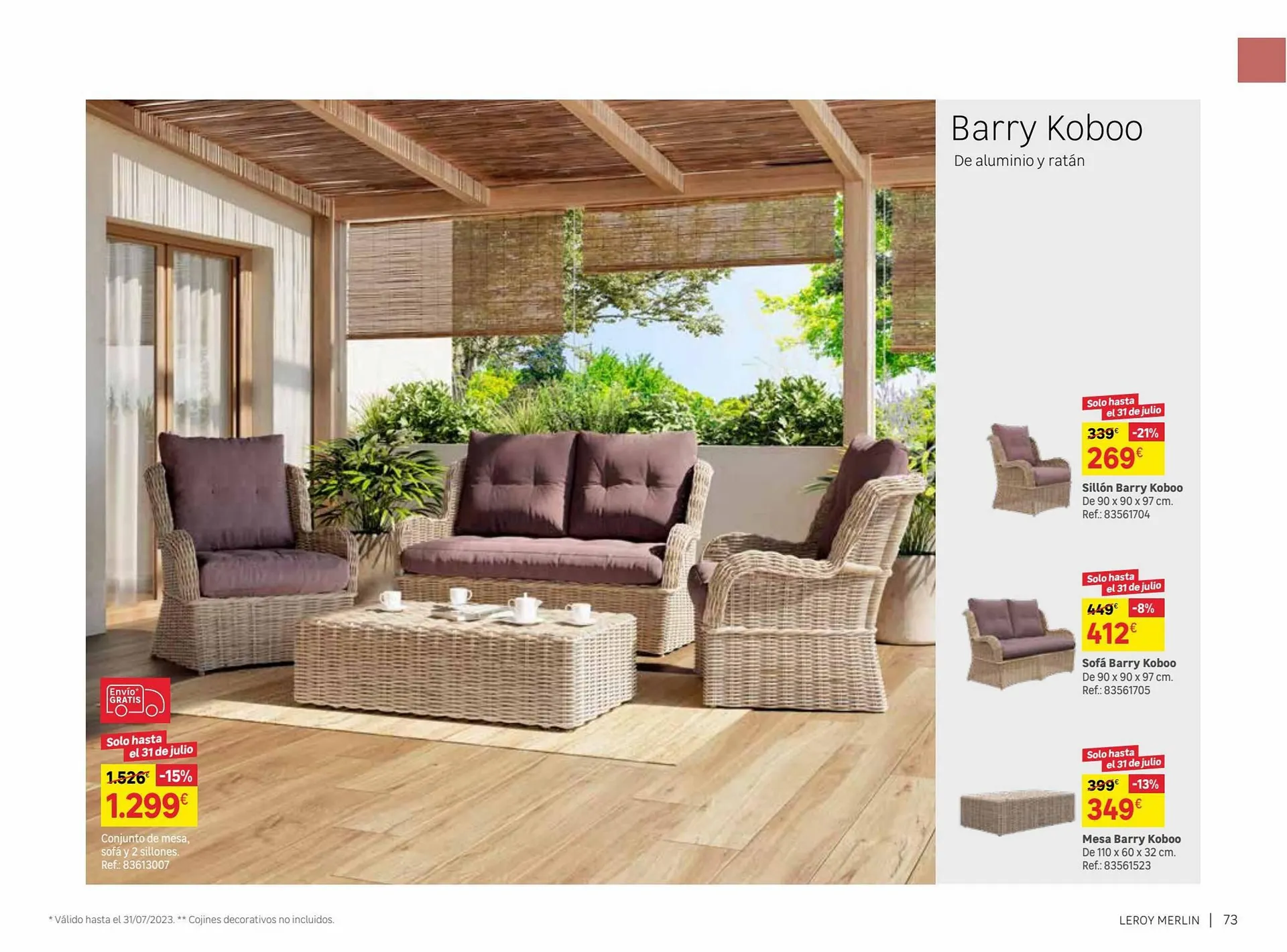 Catálogo de Folleto Leroy Merlin 9 de junio al 31 de julio 2023 - Página 73