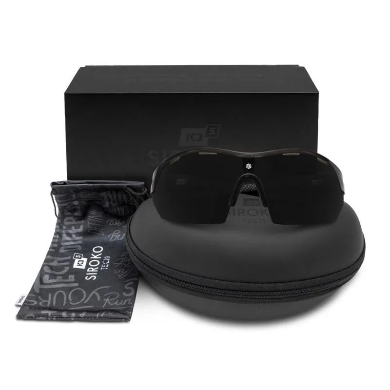 Gafas de sol ciclismo SIROKO K3s Champs Élysées Negro Hombre y Mujer